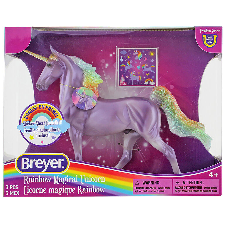Chevaux Breyer Licorne magique Rainbow
