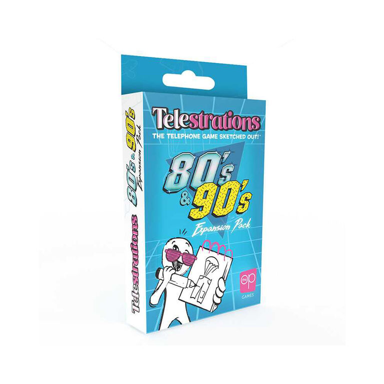 USAopoly Telestrations 80s & 90s Card Game Expansion Pack - English Edition