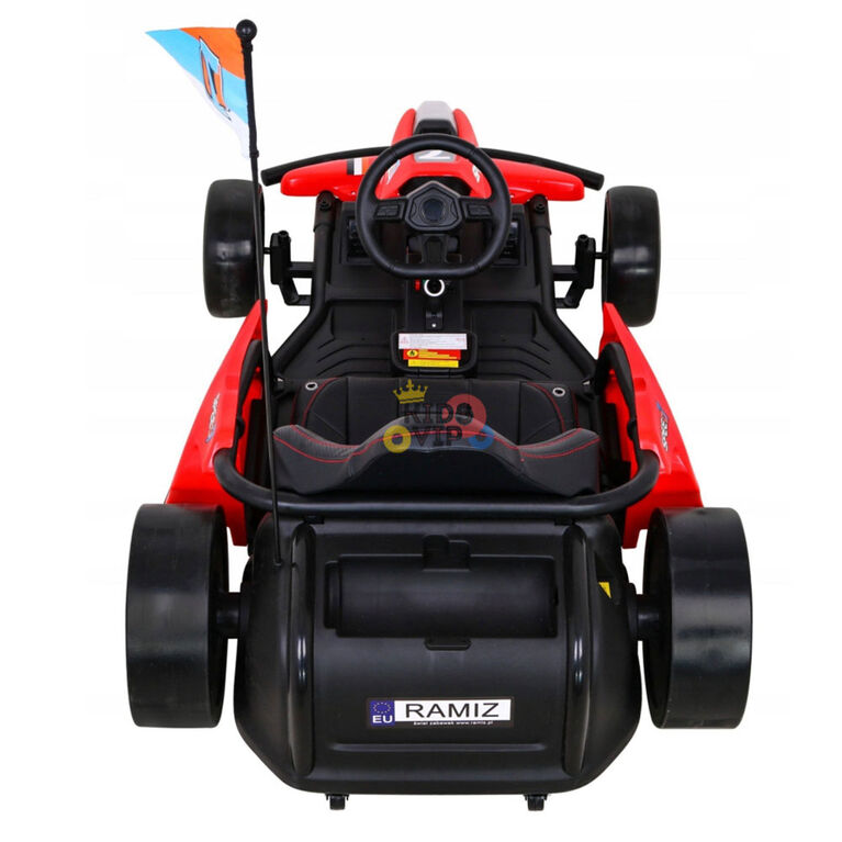 KidsVip 24V Furious Drifting Go Kart - Rouge - Édition anglaise