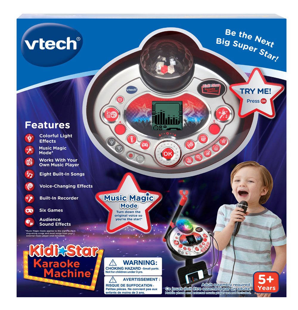 VTech Kidi Star Karaoke Machine (Black) - English Edition | Toys R
