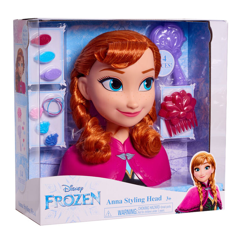 Poupée Disney Frozen - tete a coiffer princesse anna - la reine