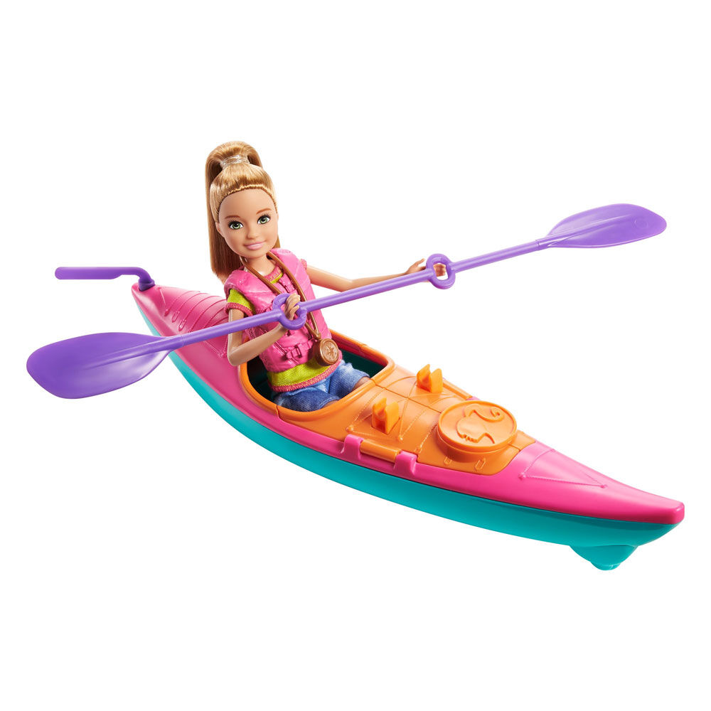 barbie truck with canoe
