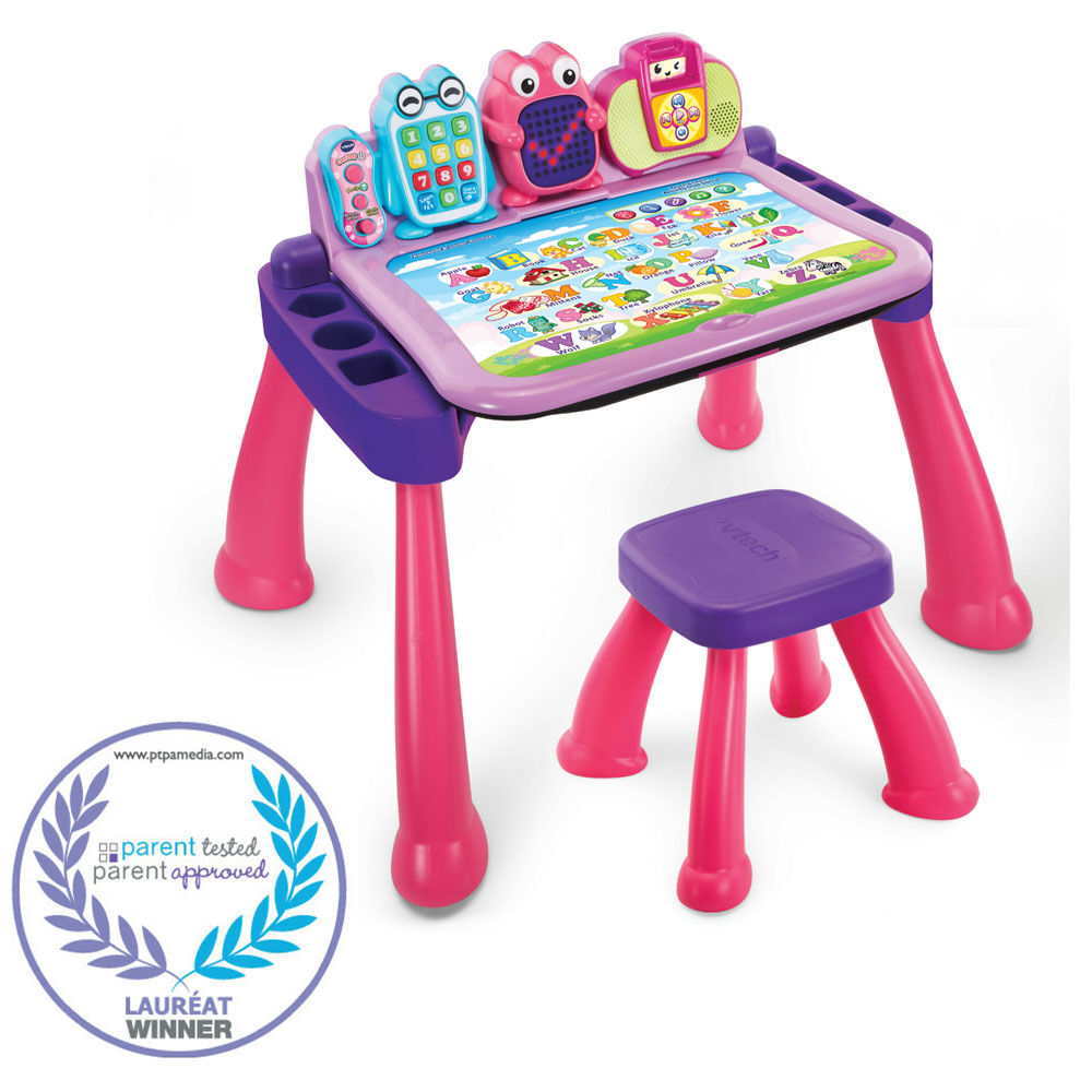 vtech touch and learn activity desk deluxe pink