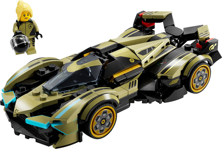 LEGO Speed Champions Lamborghini Lambo V12 Vision GT Super Car Vehicle Toy, Driving Playset 76923