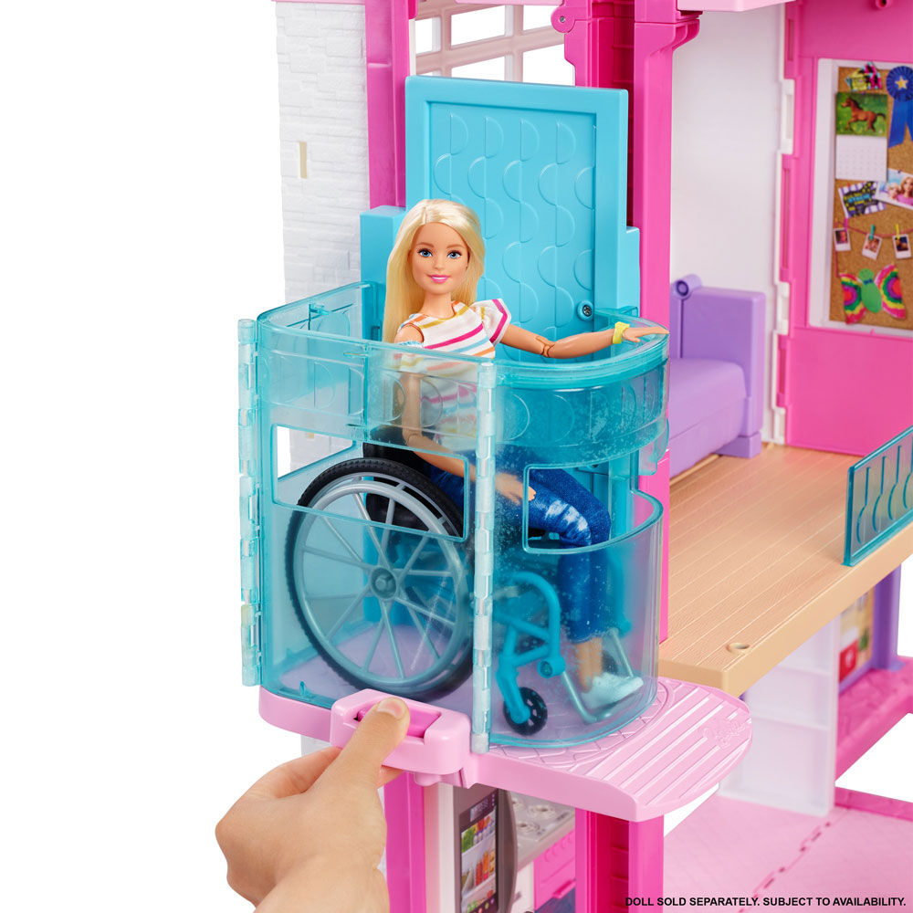 barbie house with elevator