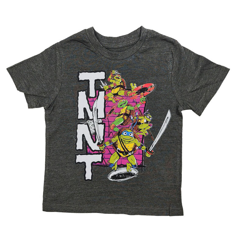 TMNT Short Sleeve Tee - Charcoal Mix - 5T | Toys R Us Canada