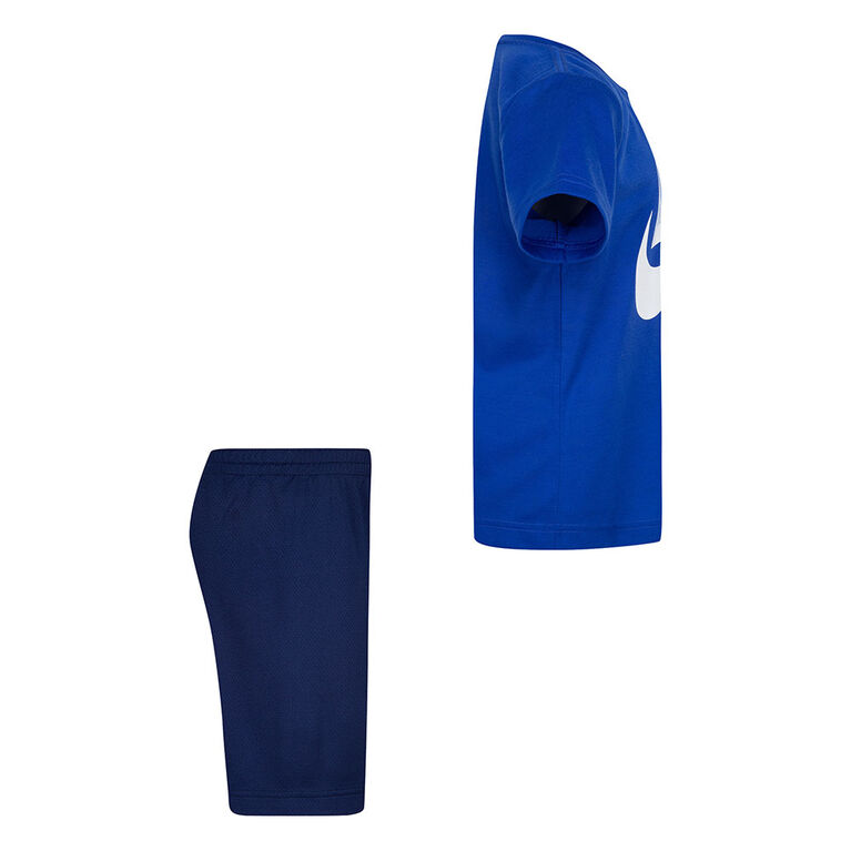 Ensemble T-shirt et Shorts Nike - Bleu Marin - Taille 6