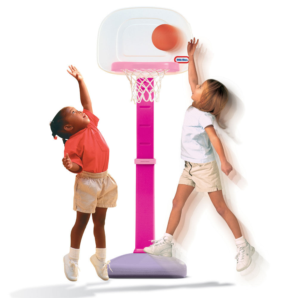 little tikes pink basketball net