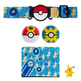 Pokémon - Ensemble bandoulière - Balle rapide, balle à répétition et Pikachu (femelle), ceinture, sac - W4