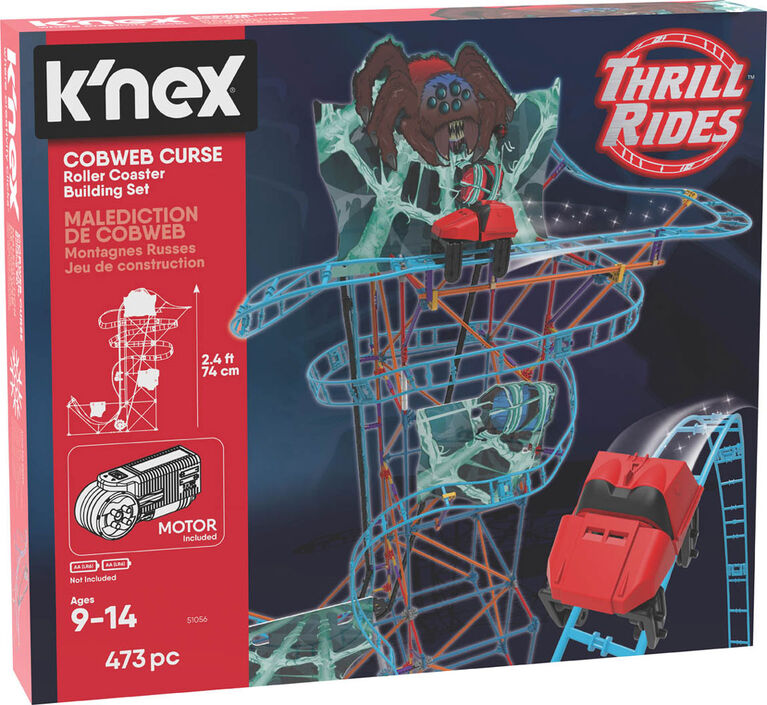 K'Nex Cobweb Curse Roller Coaster Building Set Toys R Us Canada