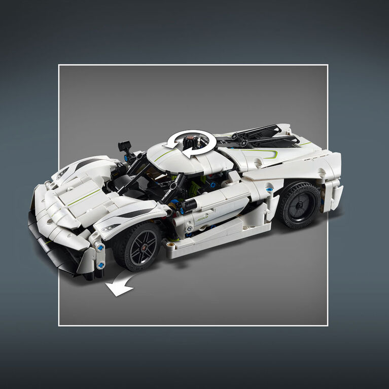 LEGO Technic L'hypervoiture Koenigsegg Jesko Absolut blanche 42184