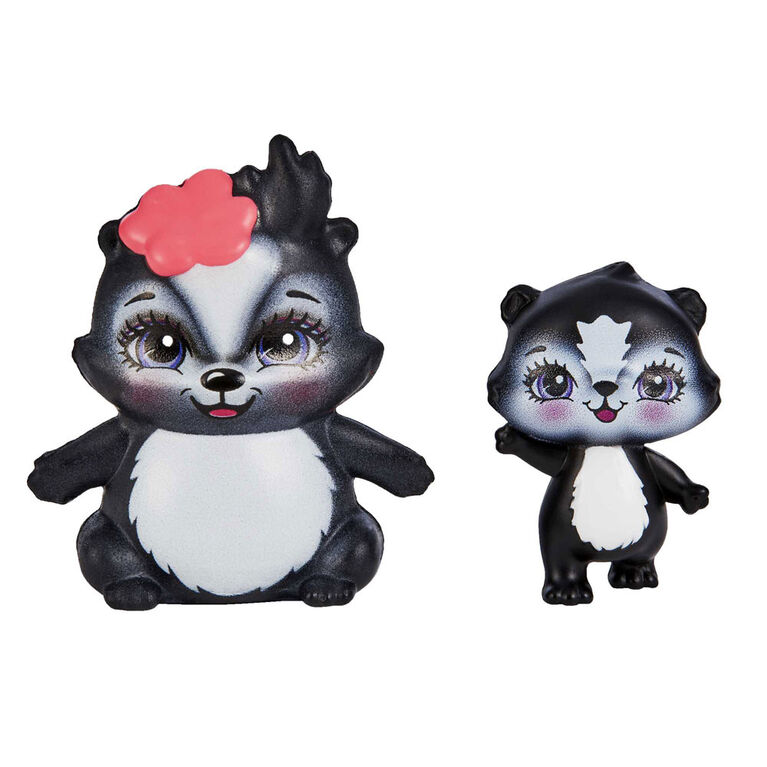 Enchantimals Sage Skunk & Sabella Skunk Sister Dolls & 2 Animal Figures  Multicolor