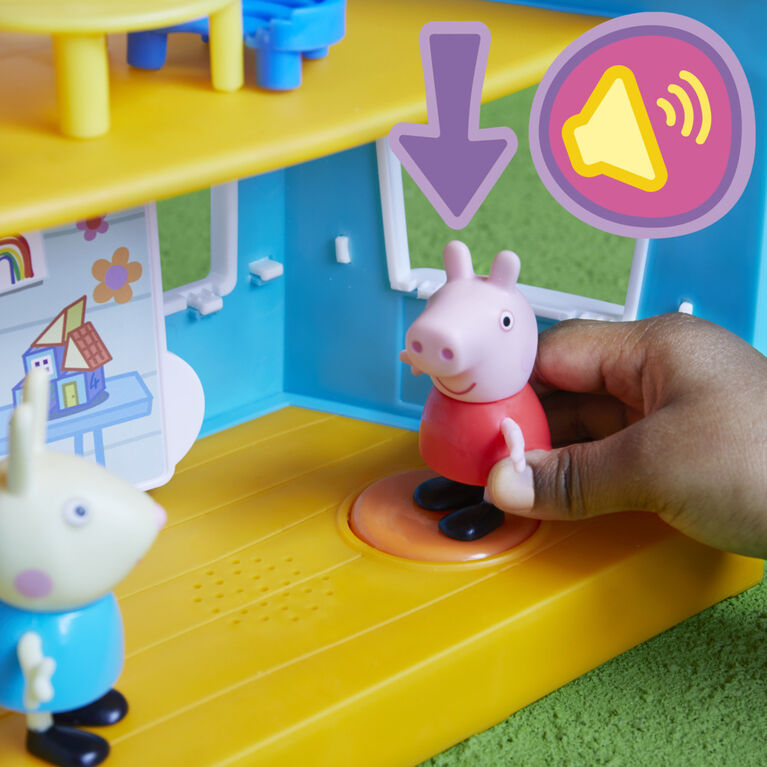 Figurine Peppa Pig - Coffret Peppa va au zoo - Jouet préscolaire pour  enfants dès 3 ans
