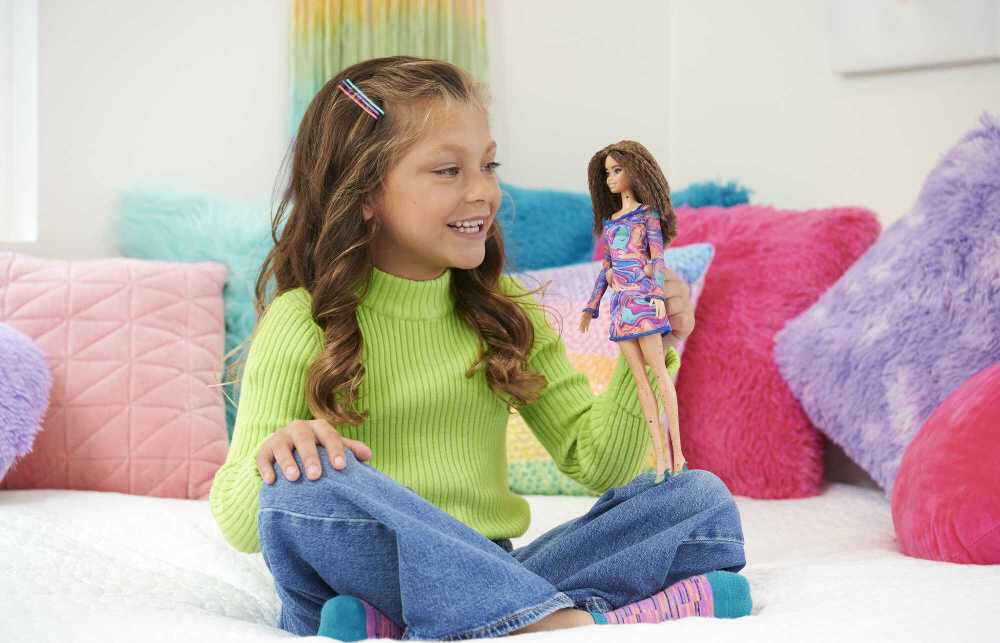 Barbie Fashionistas Doll #206 with Crimped Hair and Freckles