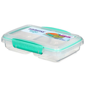 Sistema To Go Small Split Food Snack Container, 350 mL, Colour May Vary, 1 Pack