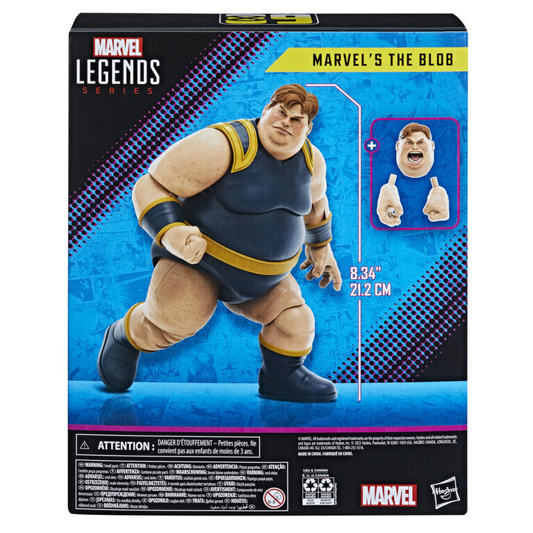 Marvel Legends Series X-Men, Marvel's The Blob de 15 cm, figurine de collection 60e anniversaire