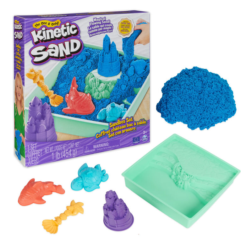 Spin master Sable Magique Coffret Seta Set Kinetic Sand Bleu