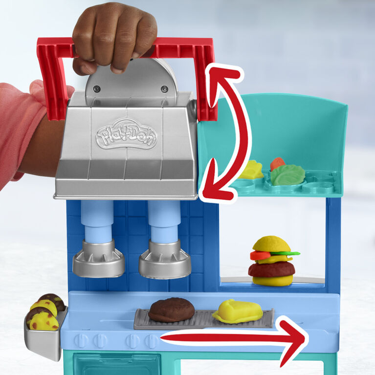 Play-Doh Kit du petit chef cuisinier, pâte à modeler, 14 accessoires de  cuisine, jouets préscolaires jaune - Hasbro