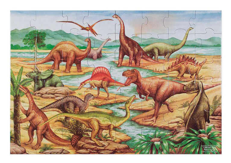Puzzle de sol Dinosaures - 48 pièces