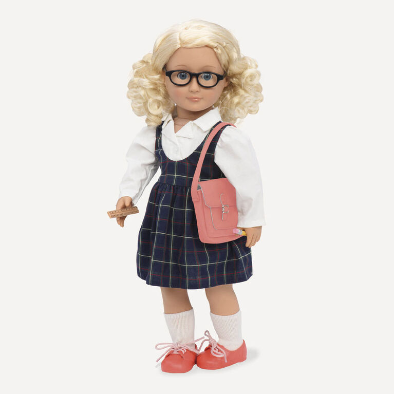 Brightly Blooming, 18-inch Doll School Outfit