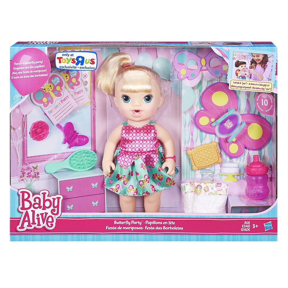 Baby Alive Briannas Butterfly Party - R 