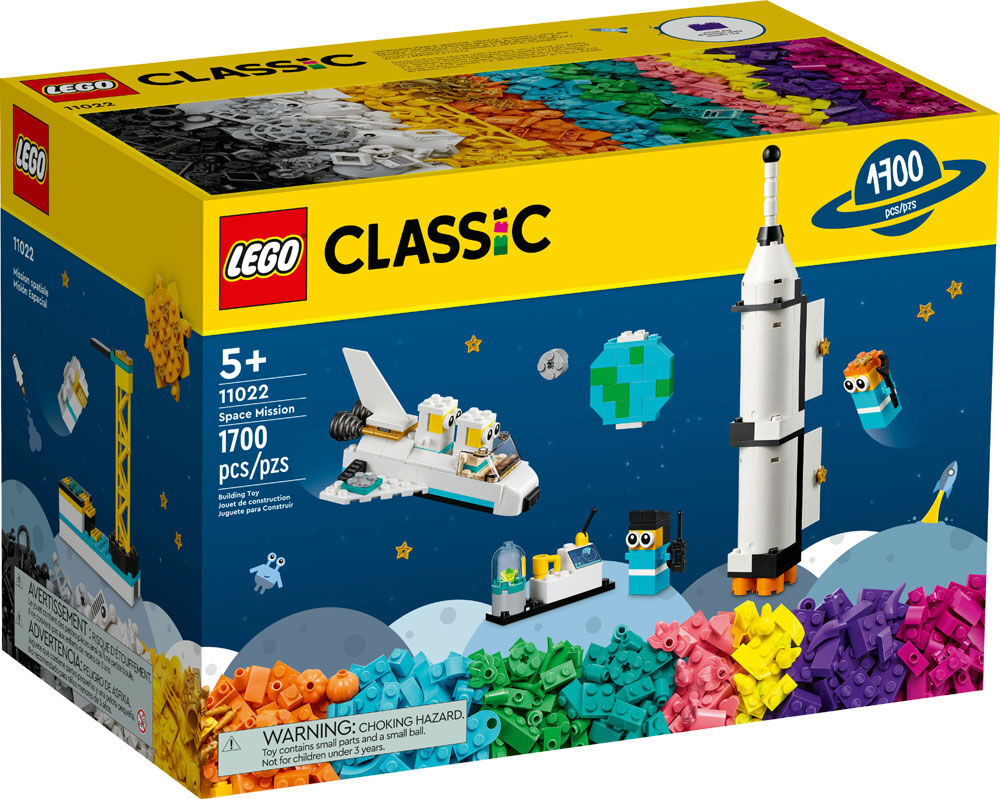 LEGO Classic Space Mission 11022 Building Kit; Creative Toys for Kids  (1,700 Pieces)