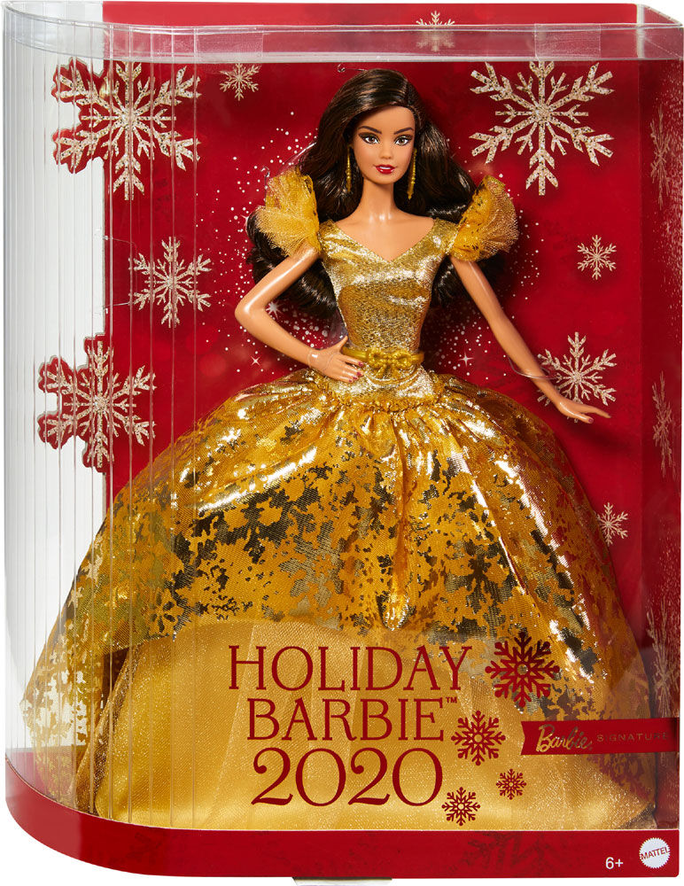 holiday barbie brunette