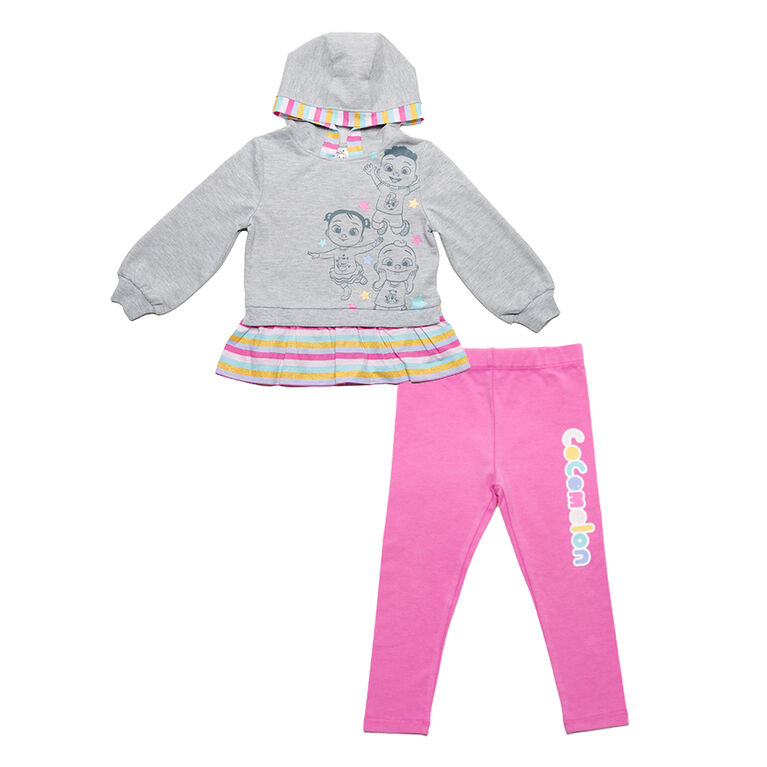 Cocomelon - 2 Piece Combo Set - Grey Heather and Pink - Size 3T - Toys R Us Exclusive