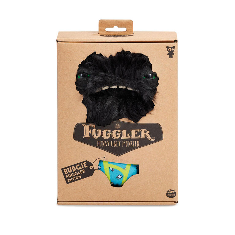 Fuggler 9" Funny Ugly Monster - Budgie Fuggler Wide Eyed Weirdo (Black) - R Exclusive