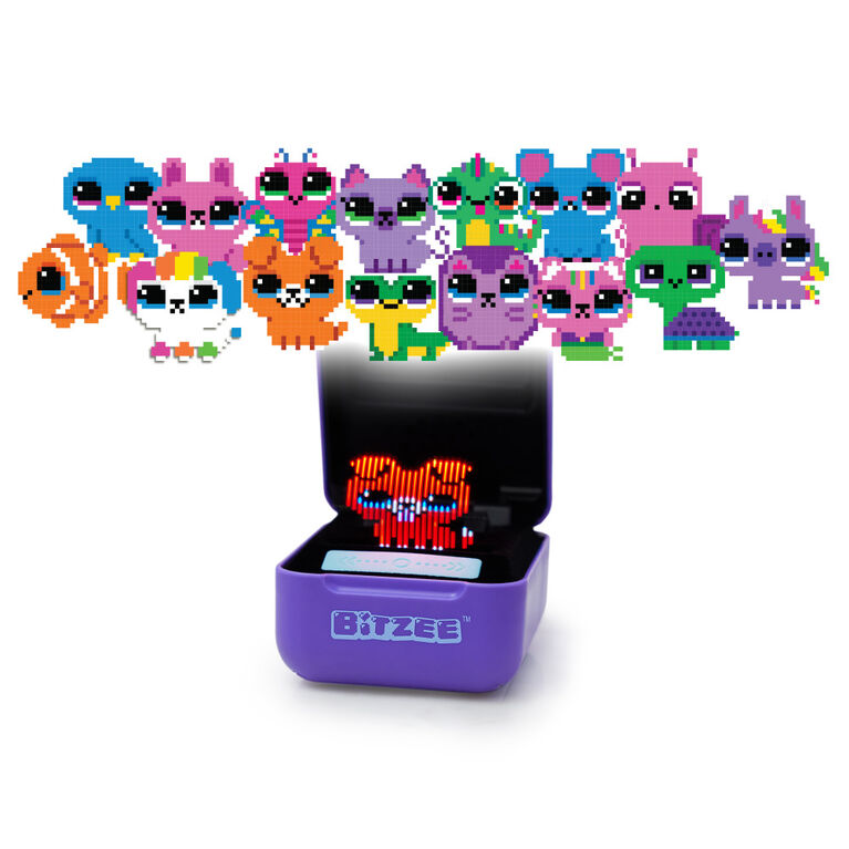Bitzee, jouet animal numérique interactif et boîtier avec 15 animaux à  l'intérieur, animaux électroniques virtuels qui réagissent au toucher,  jouets pour enfants, pour filles et garçons 