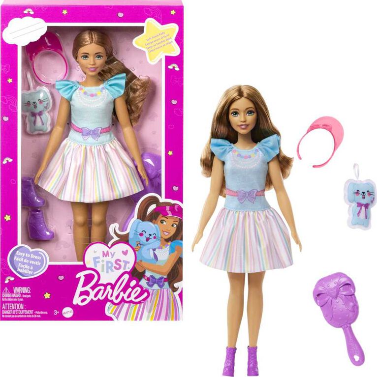 Barbie poupée articulée brune