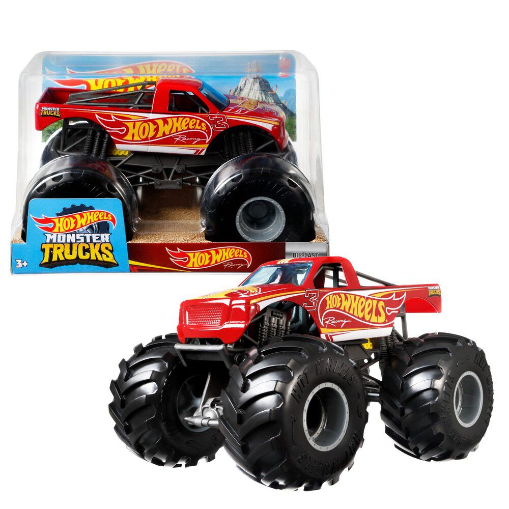 hot wheels racing number 3 monster truck