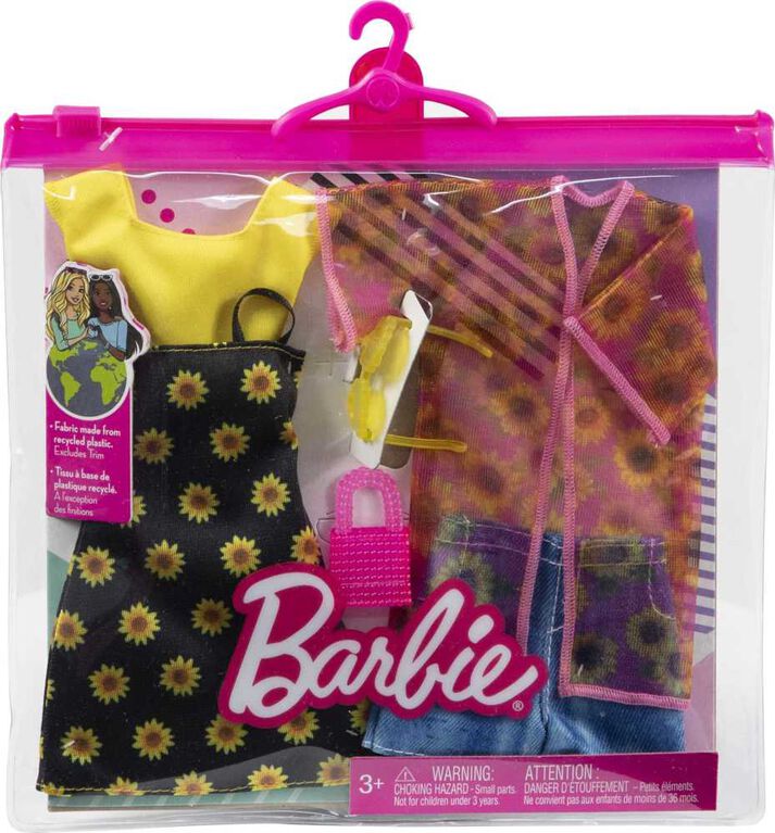 Clothes 2 Outfits and 2 Accessories for Barbie Doll
