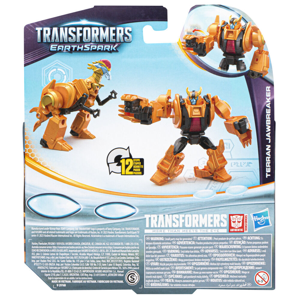 Transformers Toys EarthSpark Warrior Class Terran Jawbreaker, 5