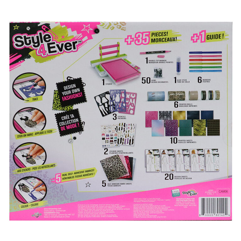 Style 4 Ever Fashion Designer Studio Creative Playset for Ages 6+