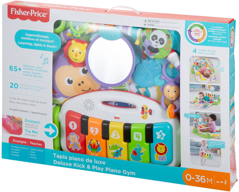 Fisher-Price Deluxe Kick and Play Piano Gym - French Edition | Babies R ...
