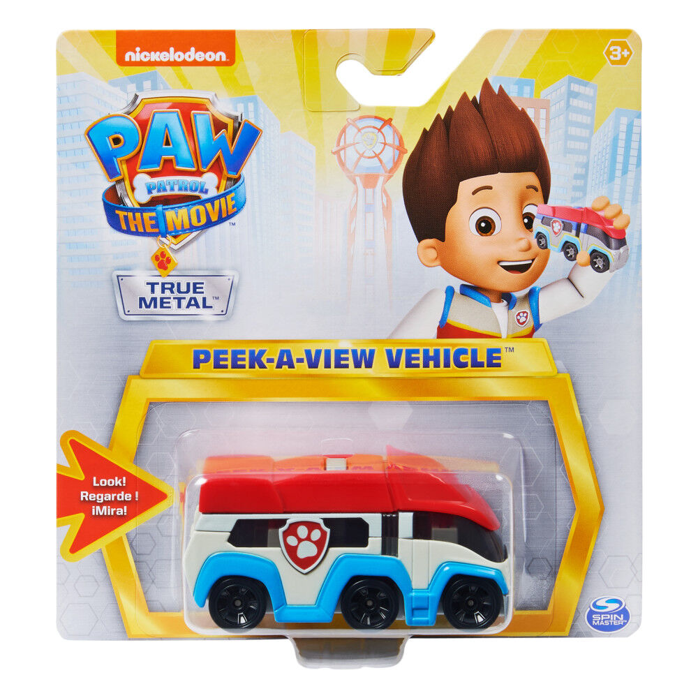 PAW Patrol True Metal Movie Peek A View Paw Patroller Viewfinder Toy with 4 Scenes