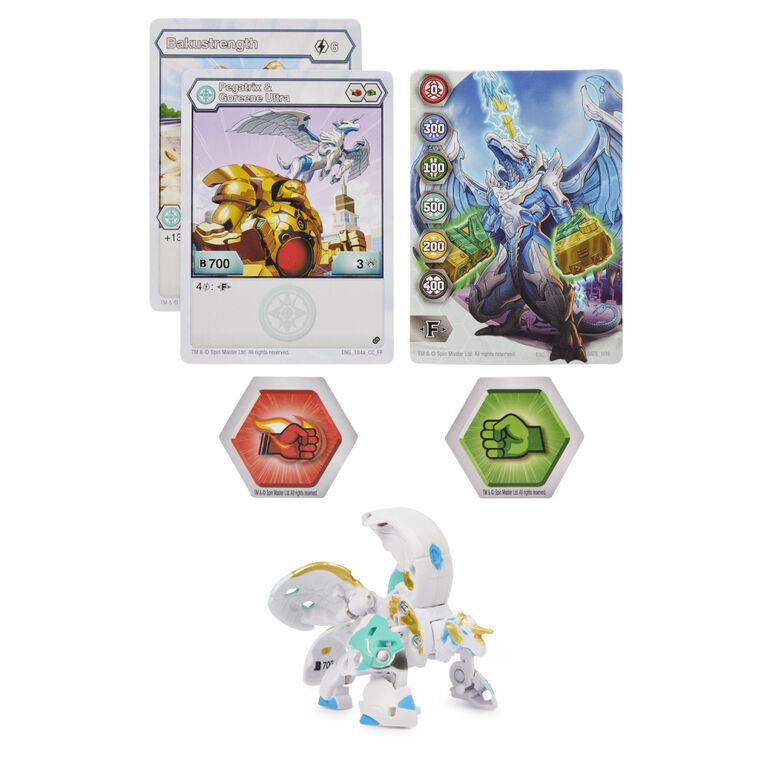 Bakugan Starter Pack 3-Pack, Fused Pegatrix X Goreene Ultra, Armored  Alliance Collectible Action Figures
