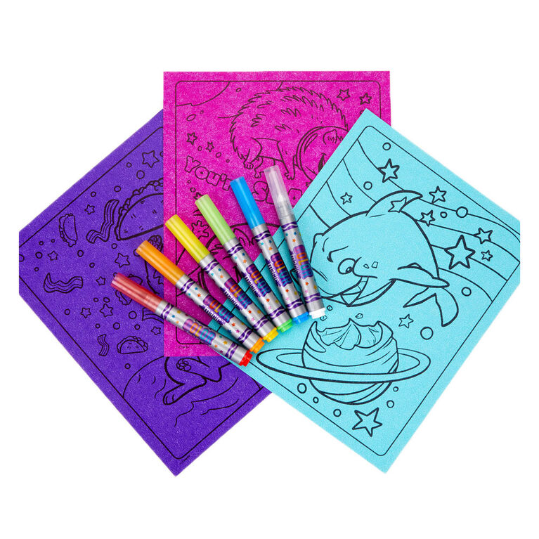 Crayola Color Magic Neon Paper & Marker Set, Cosmic Cats