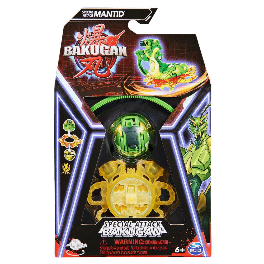 Bakugan, Special Attack Mantid, Spinning Collectible, Customizable Action  Figure and Trading Cards