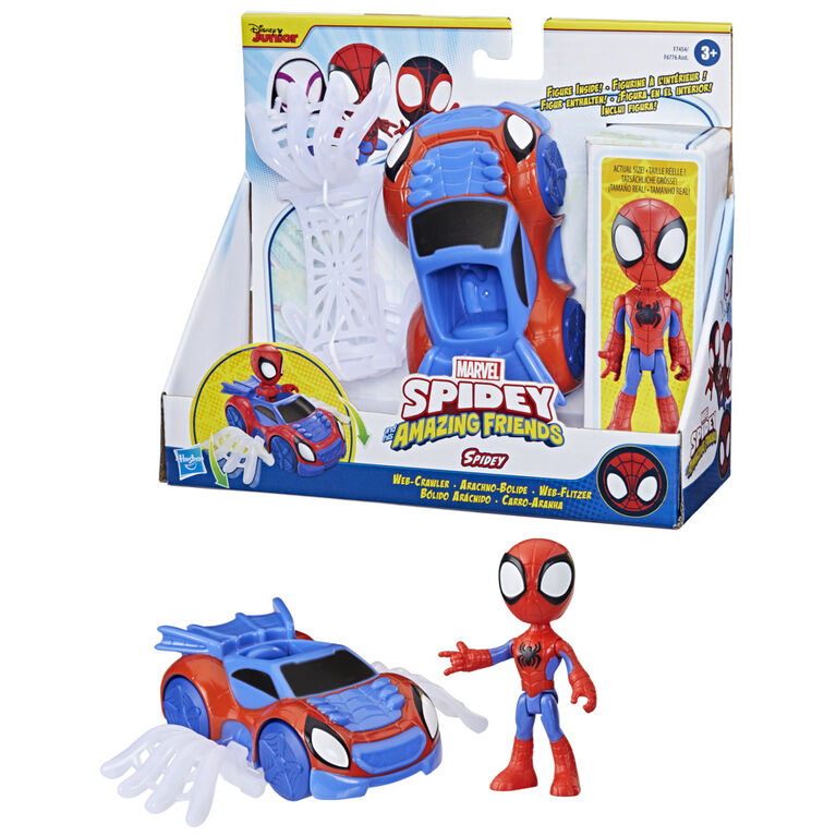 Marvel Spidey and His Amazing Friends Vehicle, Figure, and