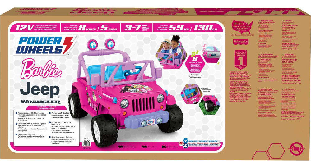 Power wheel cheap barbie car