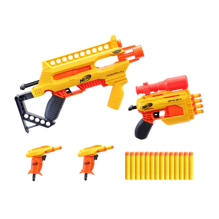 Nerf Alpha Strike Infantry Pack -- Includes 4 Blasters and 20 Official Nerf Elite Darts - R Exclusive