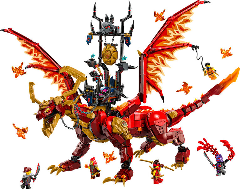 LEGO NINJAGO Le dragon source du mouvement Jouet d'aventure 71822