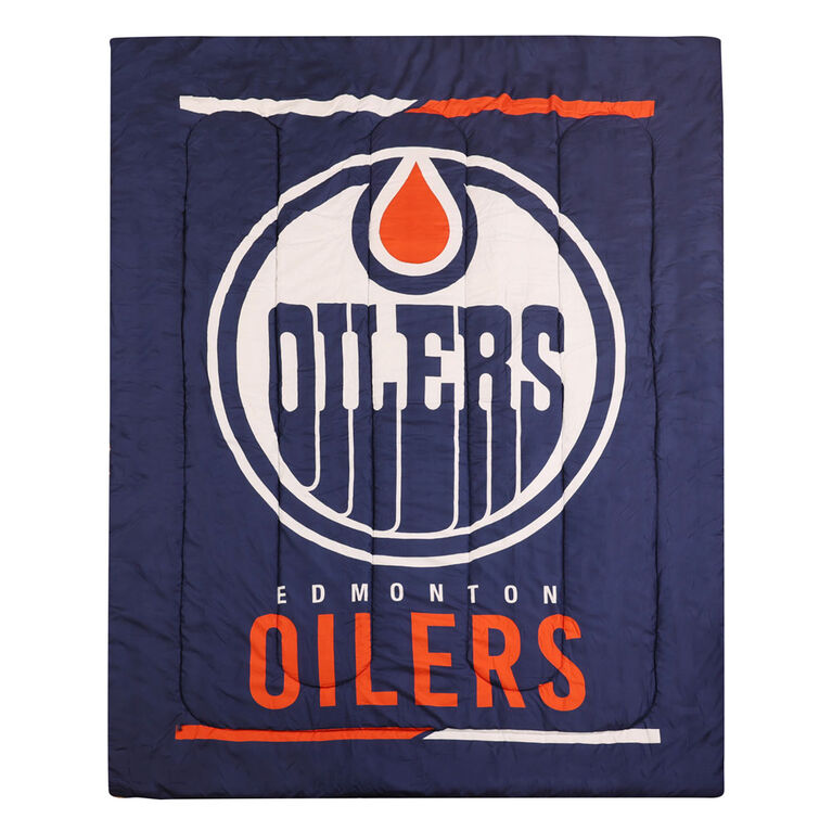 Ensemble de literie simple 4 pièces LNH- Oilers de Edmonton