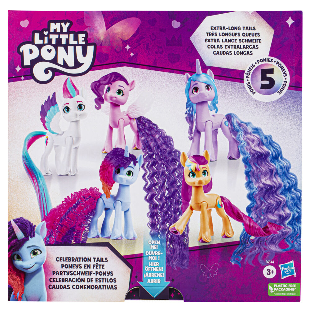 My Little Pony Toys Celebration Tails 5 Figure Set 3 Inch Small Dolls for Girls and Boys Unicorn Toys R Exclusive