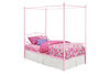 DHP - Canopy Twin Metal Bed, Pink