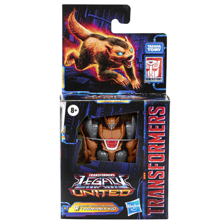 Transformers Generations Legacy United, figurine Beast Wars II Universe Tasmania Kid classe Origine