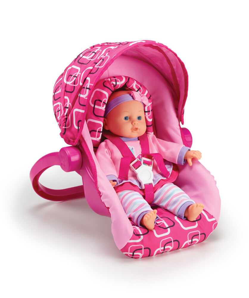 baby doll and car seat