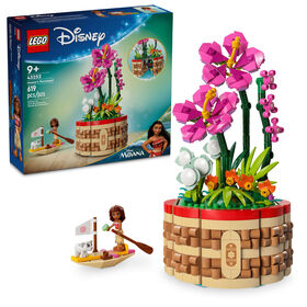 LEGO Disney Moana's Flowerpot Buildable Flower Toy with Mini-Doll Figure and Sailboat 43252